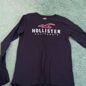 Hollister: dark blue long sleeve top